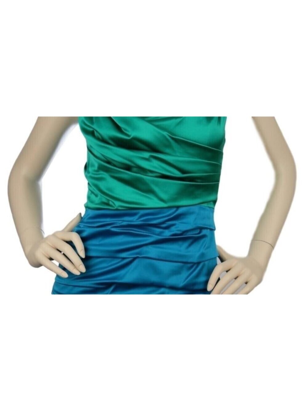 Womens Dress Size 4 Rouched Sleeveless V Neck Express - Picture 3 of 11